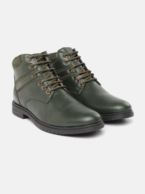 Roadster Boots For Men(Olive , 8)