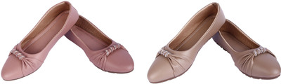 AKD Bellies For Women(Pink, Brown , 8)