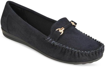 ROCIA Rocia By Regal Blue Women Suede Ballerinas Loafers For Women(Blue , 7)