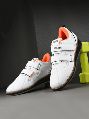 Proase Weightlifting Powerlifting Shoes For Men Training & Gym Shoes For Men(White , 7)