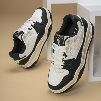 RED TAPE Women’s Lifestyle Sneakers Sneakers For Women(Black, White , 6)