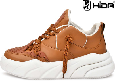 Hida Running Shoes For Men(Tan , 7)