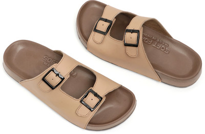 OAKMEN Men Sandals(Tan , 10)