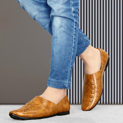 VON HUETTE Jodhpuri Jutti For Men| Jodhpuri Shoes For Men| Jodhpuri Jutti| Jodhpuri Juti Jutis For Men(Tan , 6)