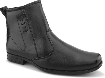 PROVOGUE mens chelsea boots partywear Slip On For Men(Black , 10)