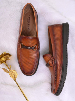 COBBLERZ Loafers For Men(Tan , 6)