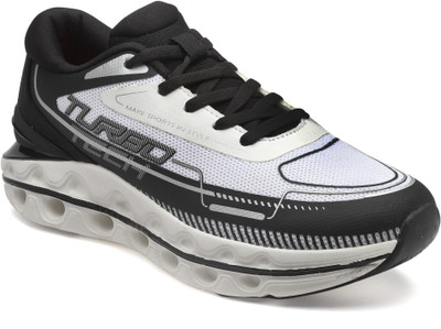 action Athleo TURBO 1106 Stylish Lightweight Comfortable Sports Lace Up Running Shoes For Men(White , 6)