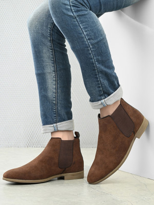 Afrojack Boots For Men(Brown , 9)