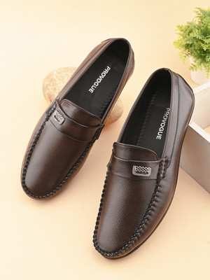 PROVOGUE Loafers For Men(Brown , 6)