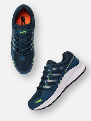 M7 By Metronaut Running Shoes For Men(Blue, Green , 7)