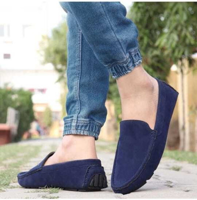 CHAVI COLLECTION Loafers For Men(Blue , 7)