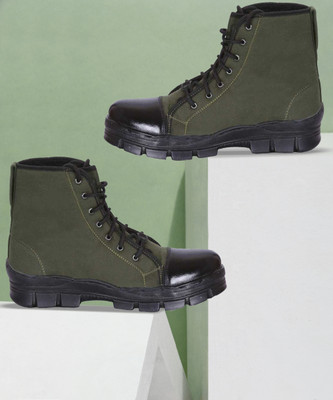 Namita enterprises Boots For Men(Green , 8)