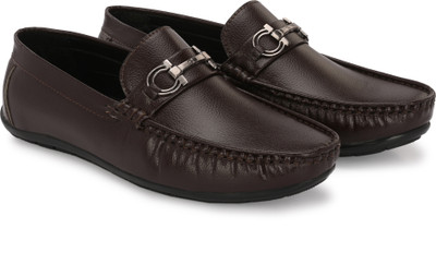 NEOVOGUE Comfortable Stylish partywear casual Loafers For Men(Brown , 8)