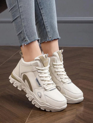 Deals4you Sneakers For Women(Brown, Beige , 6)