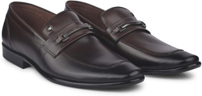 Feet First Leather Mocasin Loffer Shoes Mocassin For Men(Brown , 9)