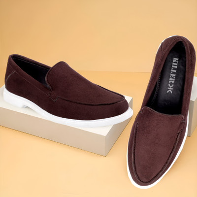KILLER Men's Latest Casual Slip-on Party Wear Shoes Party Wear For Men(Brown , 8)