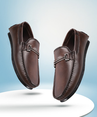 MOCHI Loafers For Men(Brown , 10)