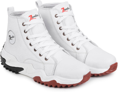 ZOMBIC High Top Trending Casual Sneaker/Trending Shoe 4 Boy/Funky & Chunky Casual Shoe High Tops For Men(White , 7)