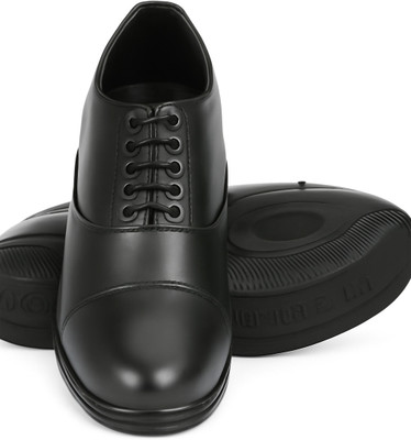 BTOM Lightweight Faux Leather Shoes for Men Boots For Men Oxford For Men(Black , 10)