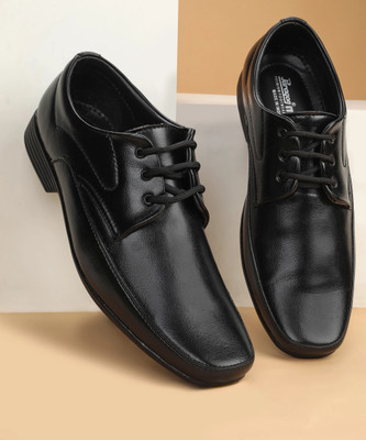 Paragon Formal Shoes |Comfortable Soft Cushioned Footbed|Office Wear Derby For Men(Black , 7)