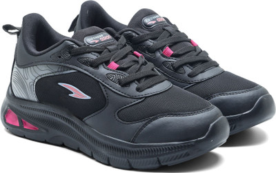asian Blossom-11 Women's Sneakers | Stylish Lightweight Casual Shoes with Comfort Casuals For Women(Black, Pink , 8)