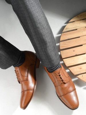 House of Pataudi Derby For Men(Tan , 10)