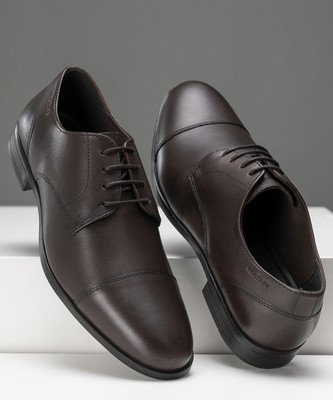 RED TAPE Formal | Real Leather with Low-cut Pattern Derby For Men(Brown , 7)