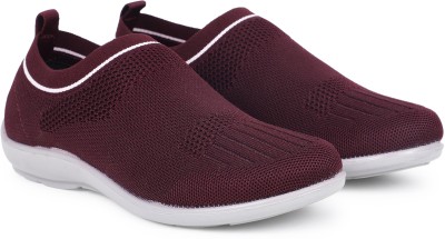 Aqualite Casuals For Women(White, Maroon , 7)