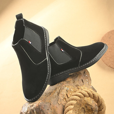 lejano CHELSI ATTRACTIVE FINISHING LOOK FOR MEN High Tops For Men(Black , 6)