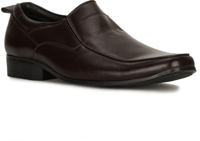 Bata Kuba Men Synthetic Leather Slip On Shoes For Men(Brown , 7 UK/India)