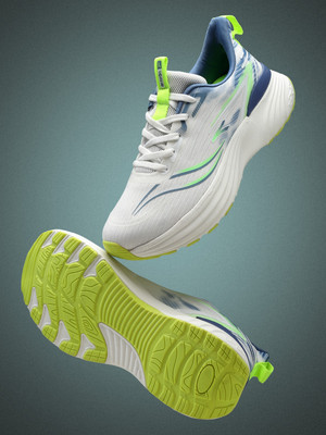 action Action Ultra Comfort Breathable Cushioned Sports Lace-Up Running Shoes For Men Running Shoes For Men(White , 6)