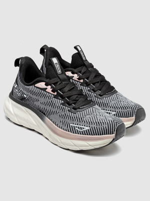 action Ultra Comfort Breathable Cushioned Sports Lace-Up Running Shoes For Women Running Shoes For Women(Black , 6)