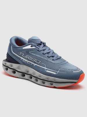 action Athleo TURBO 1106 Stylish Lightweight Comfortable Sports Lace Up Running Shoes For Men(Grey , 7)