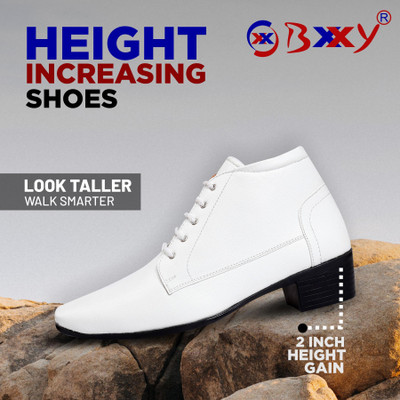 BXXY Men's Casual Formal Lace-Up Derby Shoes With Faux Leather Material Outdoors For Men(White , 9)