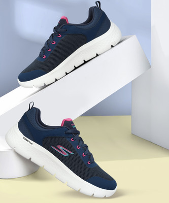 Skechers GO WALK FLEX Walking Shoes For Women(Navy , 3)