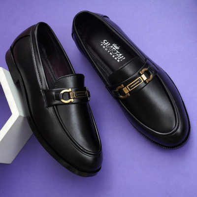 BROWSE Attractive Men,s Black Formal Shoes For Men,s Loafers For Men(Black , 7)