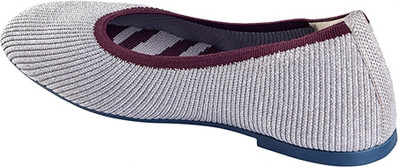 Neemans Metallic Square Flats Bellies For Women(Silver , 5)