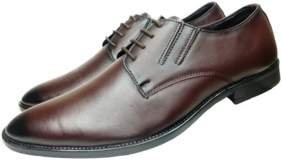 KOXA NS 970 Brown 10 Leather Lace-Up for Men, Lace Up For Men(Brown)