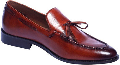 GUYSKALER Mozak – Casual Loafers – Tan Colored Shoes Party Wear For Men(Tan , 6)