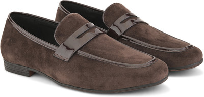 INVICTUS Comfortable Outdoor Synthetic Leather Slip-On Mocassin For Men(Brown , 7)