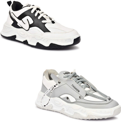 Hida Comfort Fit Sports Shoes for Gym & Outdoor Wrestling Shoes For Men(Black, Grey , 6)