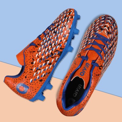 AIVIN AIVIN SPEED KING Football Shoes for Men, for Soft and Hard ground, with TPU sole Football Shoes For Men(Orange)