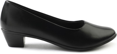 LIBERTY Healers JD-16 Formal Ballerina Shoes With PU | Lightweight & Comfortable Outsole Bellies For Women(Black , 4)