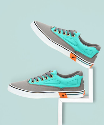 Sparx SM 322 | Stylish, Comfortable | Sneakers For Men(Grey, Blue , 10)