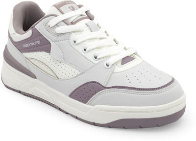 RED TAPE Women's Lifestyle Sneakers for Casual Everyday Comfort Sneakers For Women(White, Purple , 3)