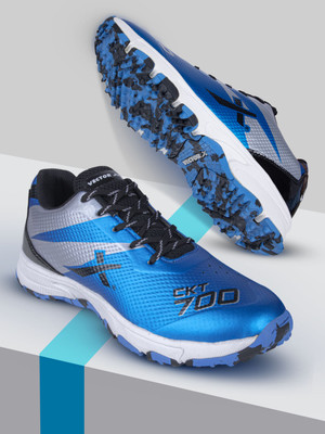 VECTOR X CKT 700 Spacer Mesh Upper with TPU Fusing Cricket Shoes For Men(Blue , 5)