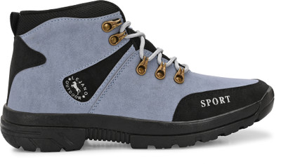 Zsyto Boots For Men(Blue, Black, White , 8)