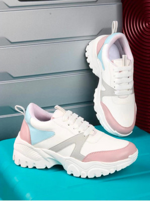 Deals4you Sneakers For Women(White , 6)