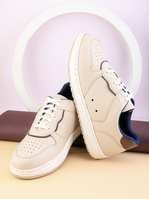 HERE&NOW Sneakers For Men(Off White , 8)
