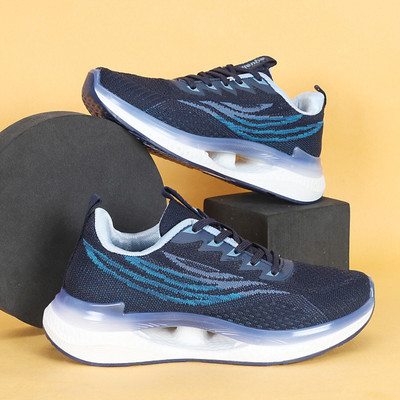 Aqualite Aqualite ARCH-102 Sports Running shoes for women with Lace-up and comfort insole Hiking & Trekking Shoes For Women(Navy , 8)